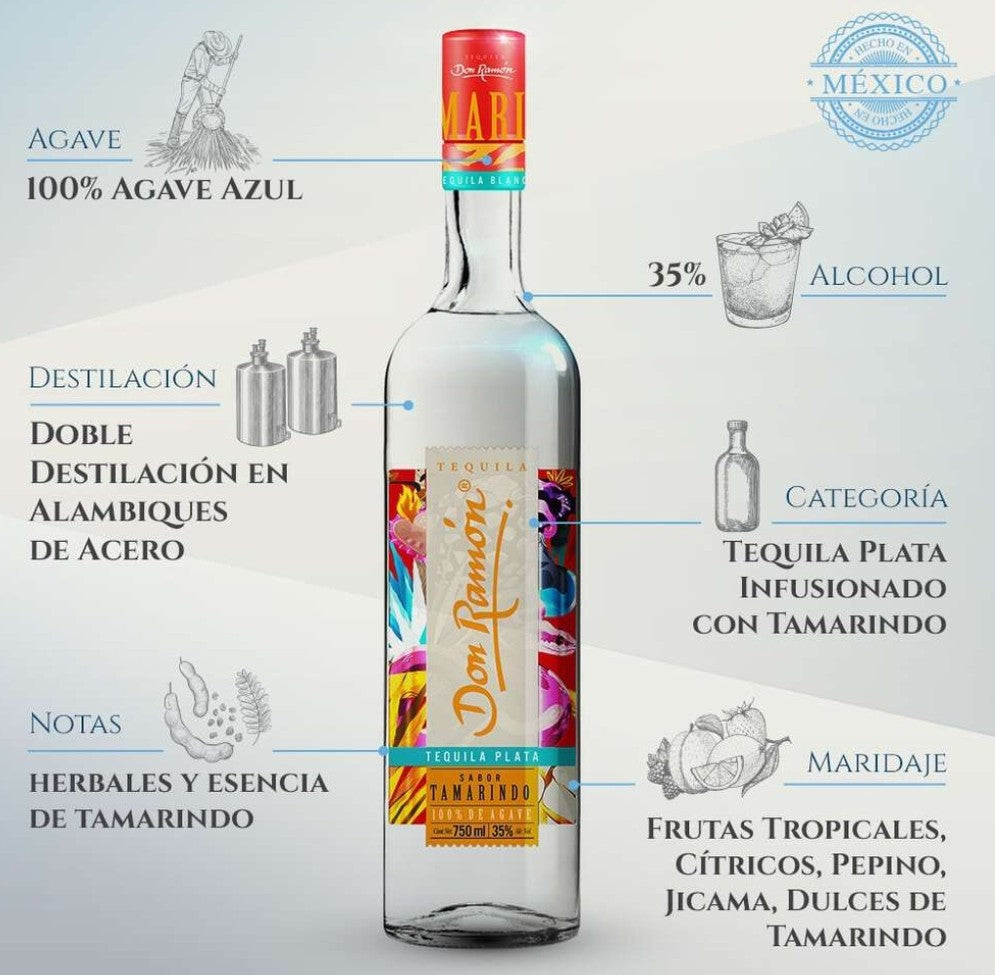 Tequila Don Ramón Tamarindo 750ml