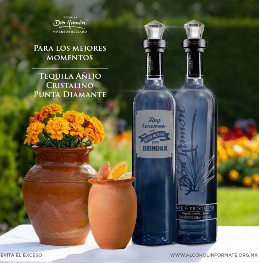 Tequila Don Ramón Punta Diamante Añejo Cristalino 750ml