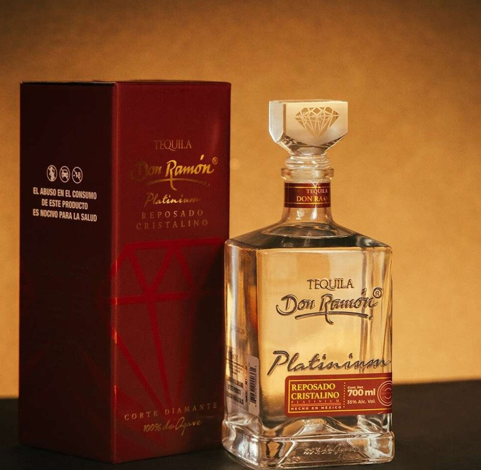 Tequila Don Ramón Platinum Reposado Cristalino 700ml