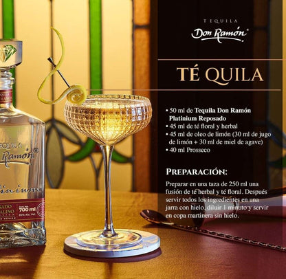 Tequila Don Ramón Platinum Reposado Cristalino 700ml